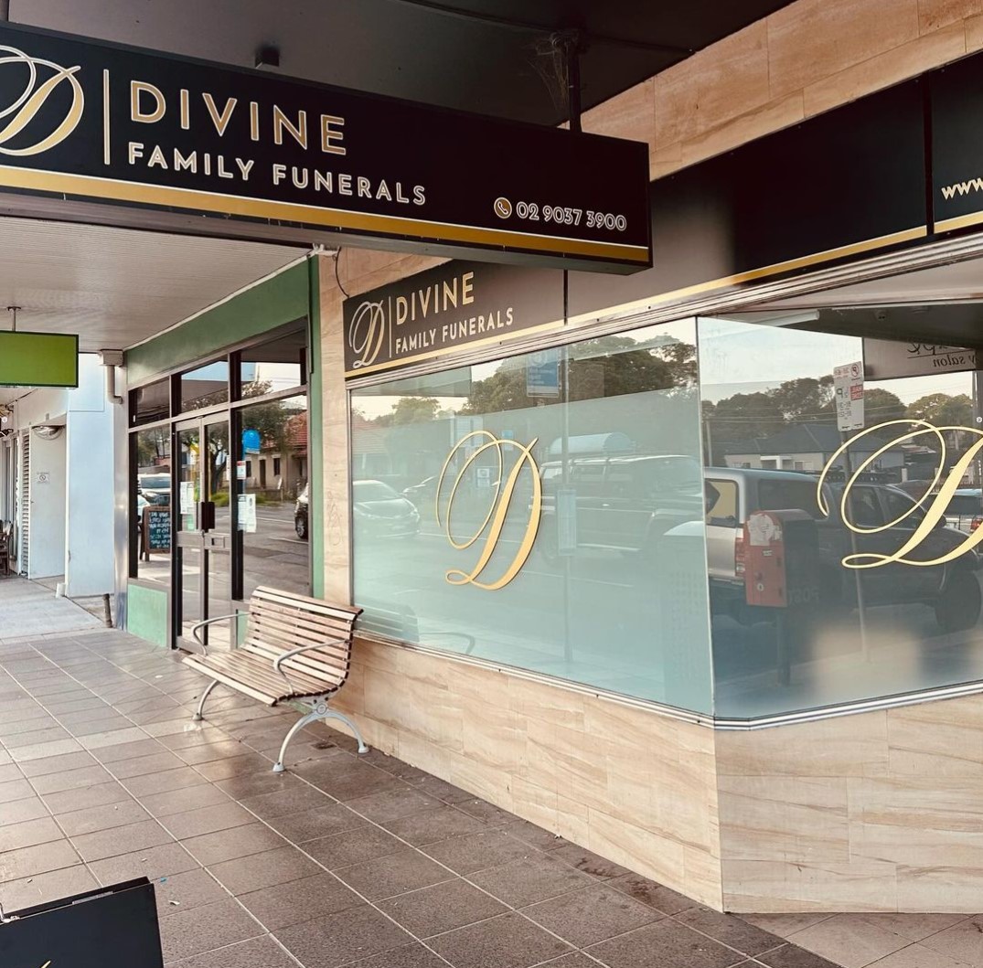 Outside view of Divine family funerals. 206 William St Earlwood 2206